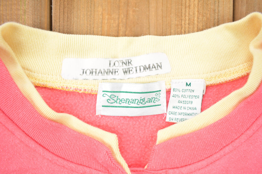 Vintage 1990s Bird Themed Embroidered Crewneck Sweater / 90s Crewneck / Grandma Sweater / Streetwear / Embroidered / Animal Theme / Floral