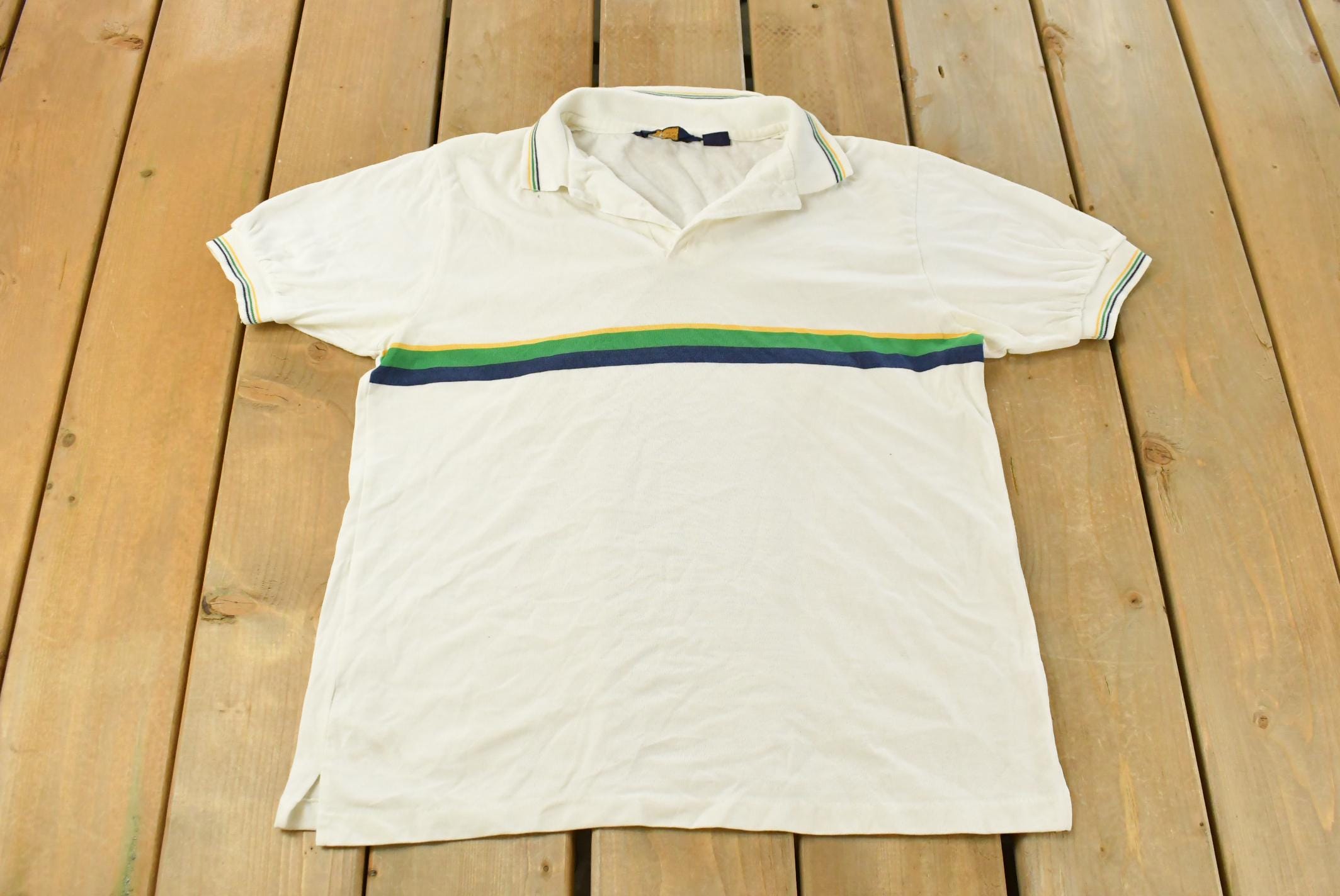 Vintage 1980s Ketch Sailing Polo Shirt Shirt Men's Medium