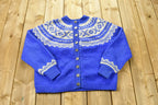 Vintage 1970s Knitted Button Down Sweater