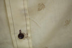Vintage 1970s Sears Johnny Miller Leaf Patterned Button Up Formal Casual Shirt Made In Canada