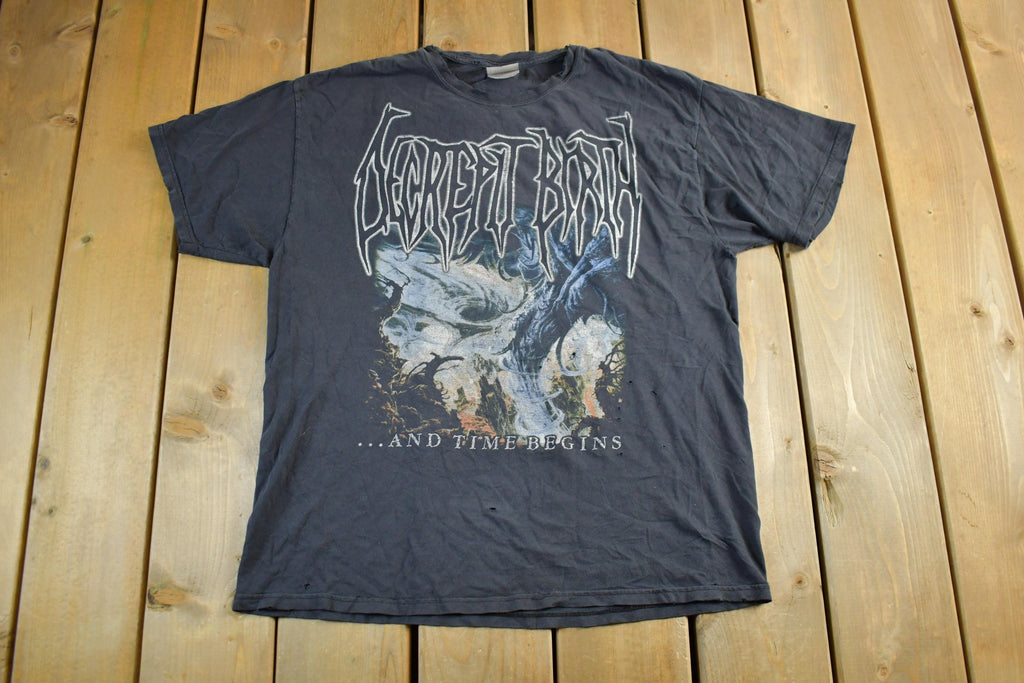 Vintage 2003 Decrepit Birth And Time Begins Band T-Shirt Men's Large