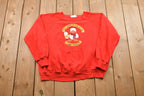 Vintage 1980s Good Education Raglan Crewneck Sweatshirt