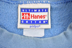 Vintage 1990s Embroidered Dog Hanes Crewneck Sweatshirt