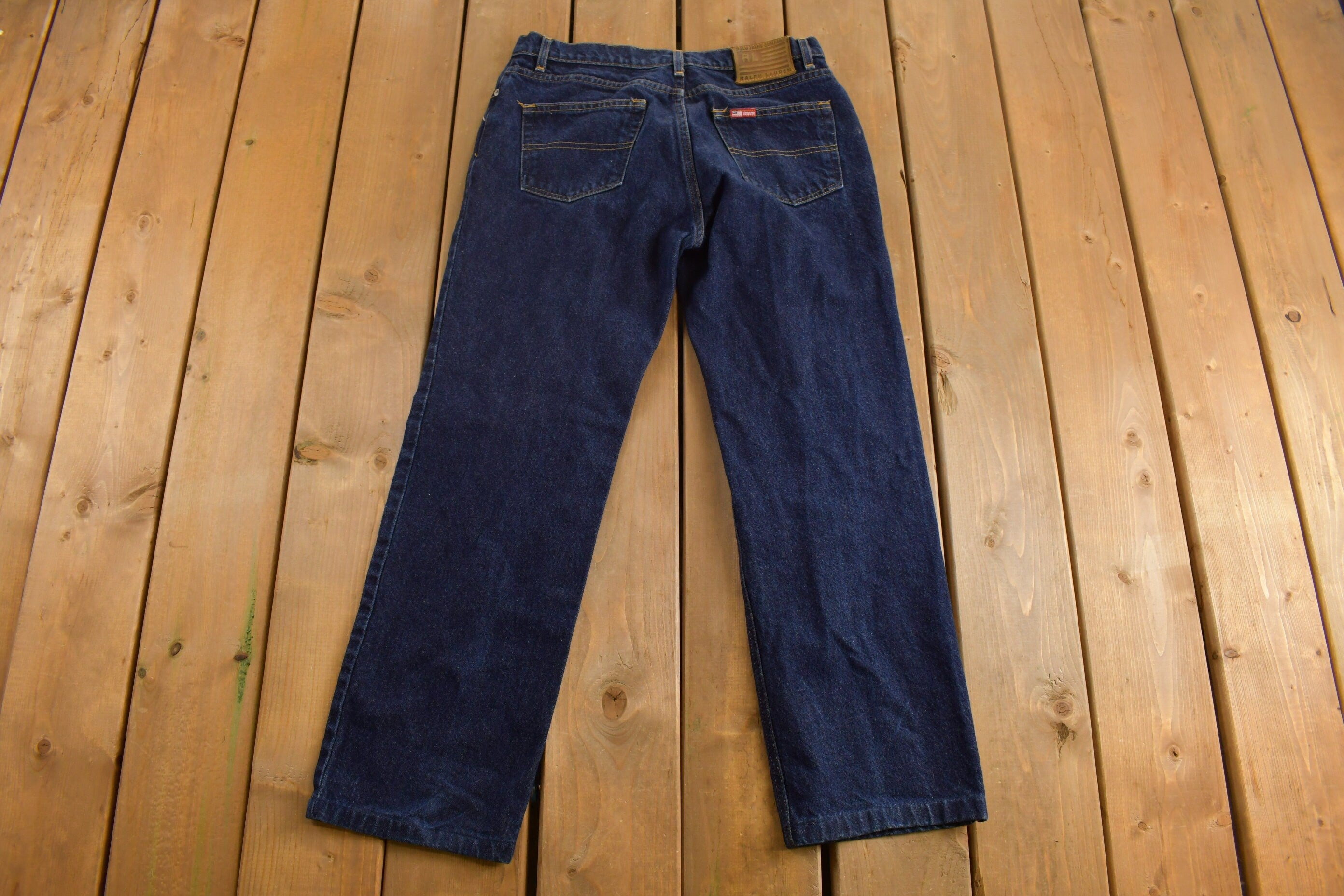 Vintage Polo Ralph Lauren Dark Wash Denim Jeans Size 32 x 28
