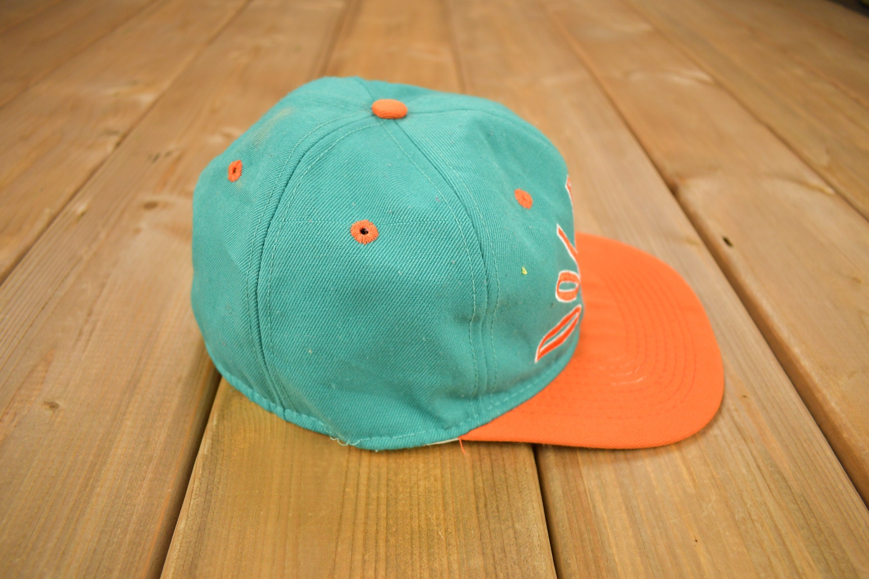 Vintage 1990s Miami Dolphins NFL Fitted Hat Size 7 3