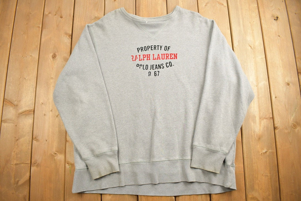 Vintage 1990s Polo Jeans Property Of Ralph Lauren Crewneck Sweatshirt