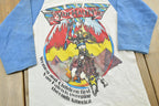Vintage 1980 Van Halen Women and Children First Pyramids North American Tour Band Raglan T-Shirt Mens XS