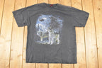 Vintage 1990s Lost Creek Howling Wolves Outdoorsman Souvenir T-Shirt Men's L