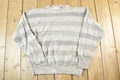 Vintage 1990s Bill Blass Knit Abstract Pattern Crewneck Sweater Mens S