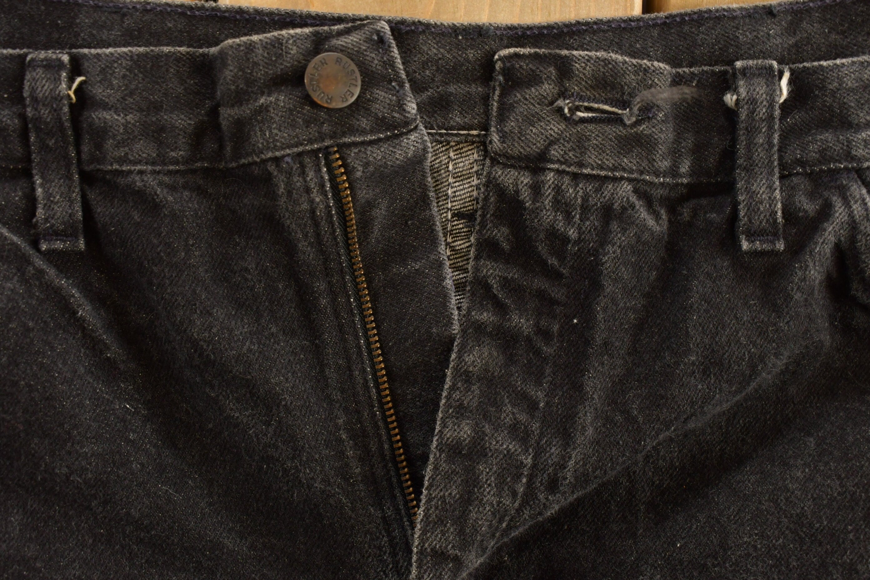 Vintage 1990s Rustler Black Wash Jeans Size 33 x 29