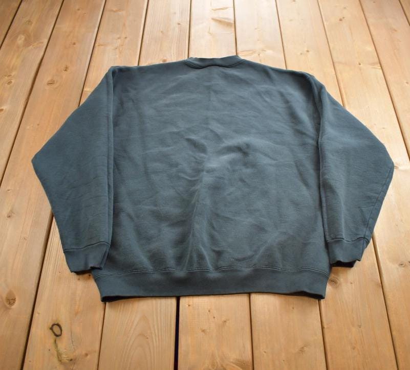 Vintage 1990s Leonard Tool Company Crewneck Embroidered Lee Heavyweight Sweatshirt Made In USA