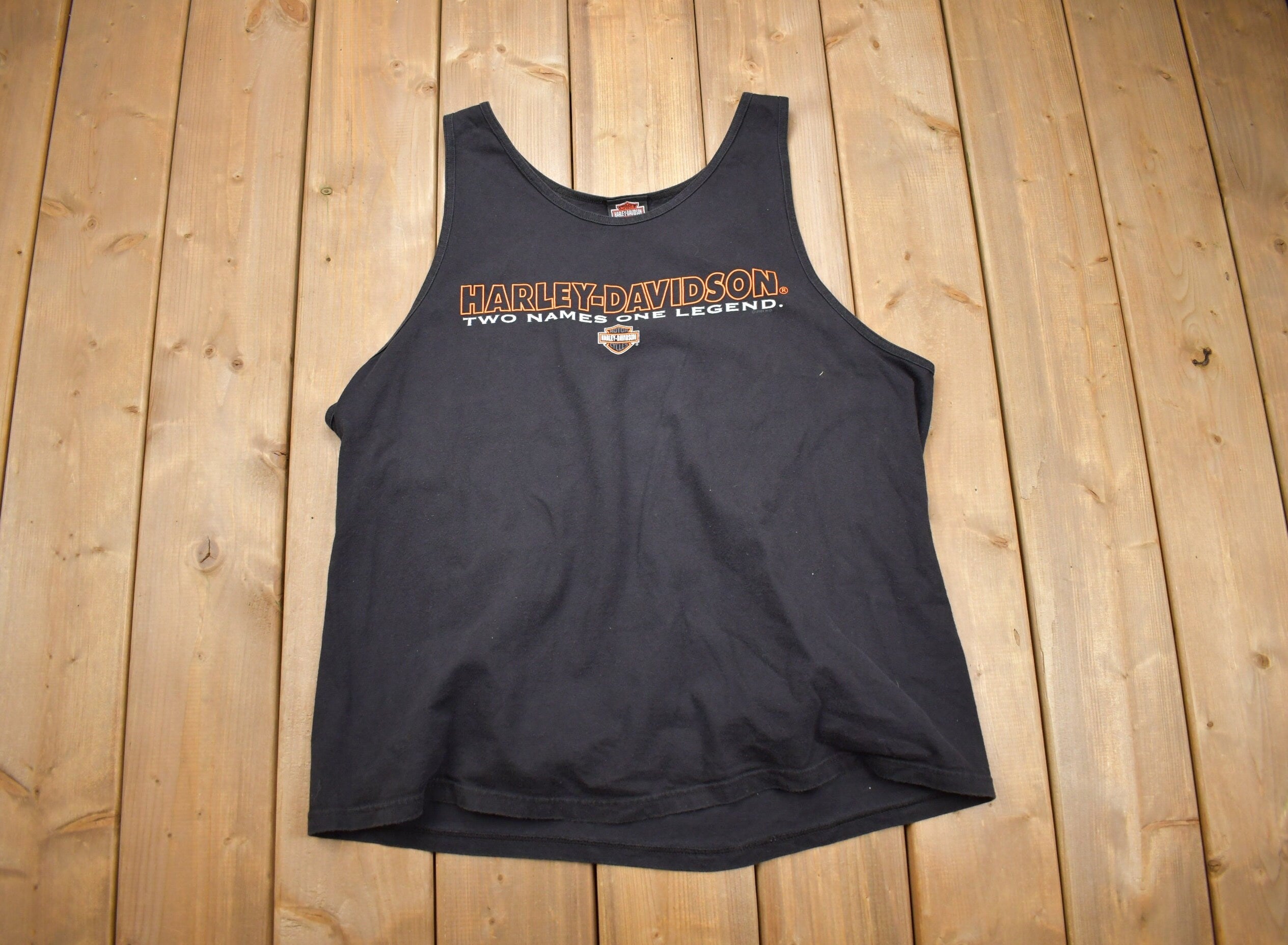 Vintage 1990s Black Harley Davidson Tank Top