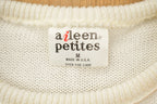 Vintage 1990s Womens White Knit Crewneck Sweater Vest