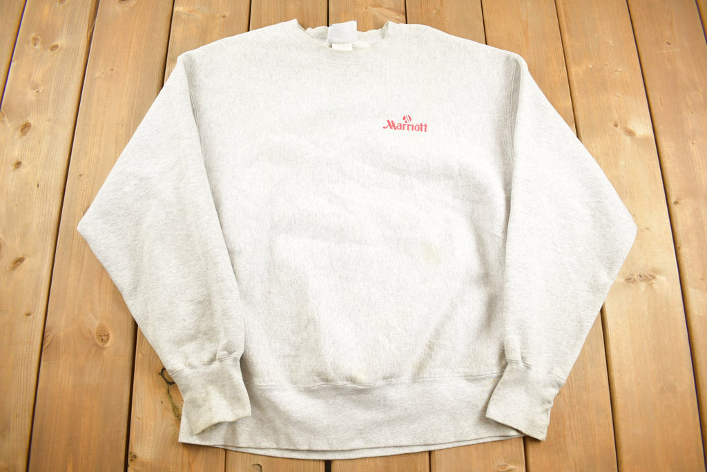Vintage 1990s Marriott Hotel Lee Crossgrain Crewneck Sweatshirt