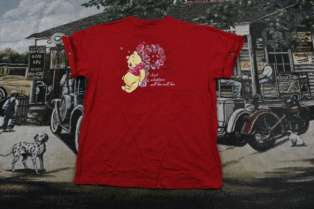 Vintage 1990s Disney Winnie The Pooh Cartoon Graphic T Shirt