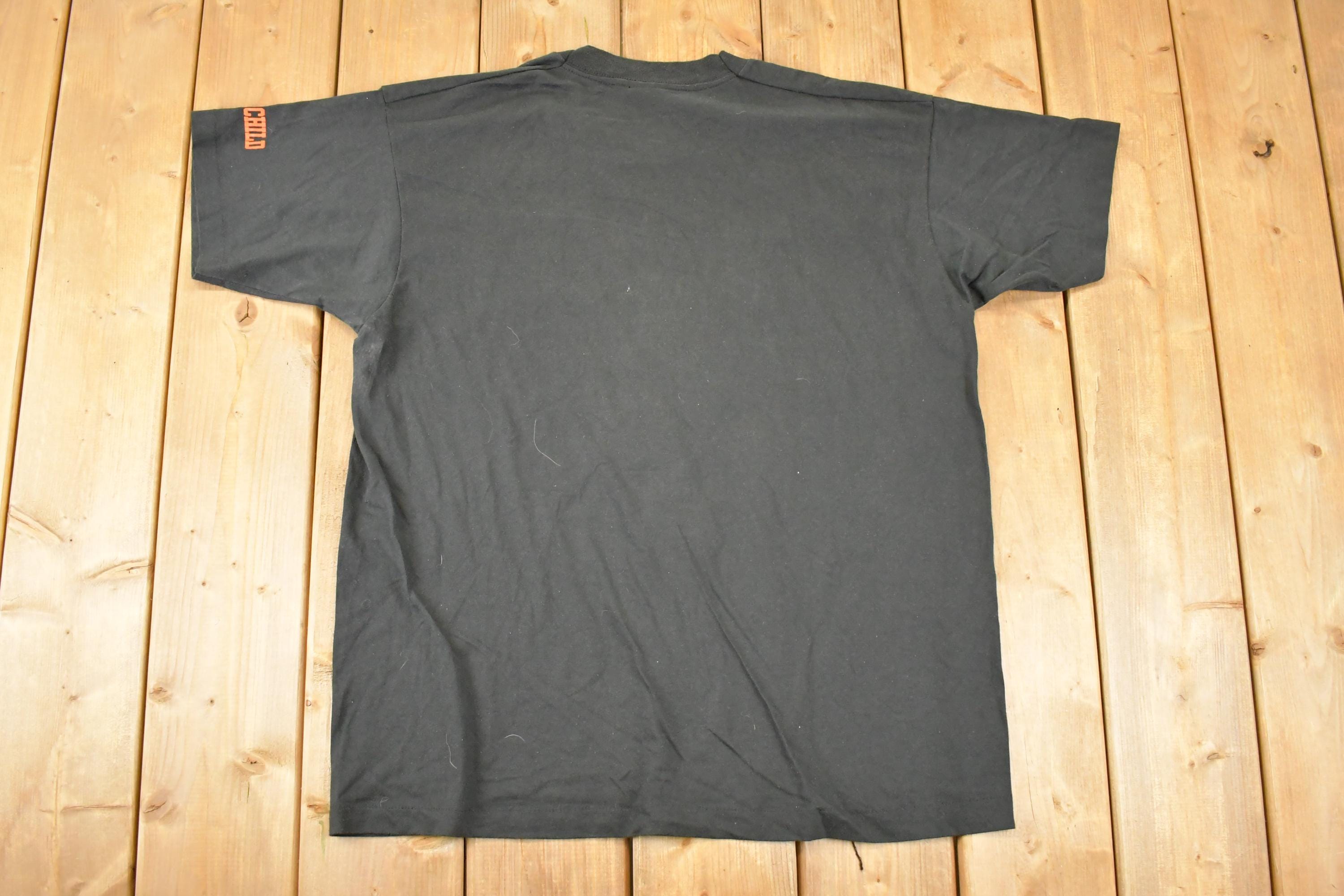 Vintage 1990s Screen Stars Best OSSEO Souvenir Aztec T-Shirt Men's L