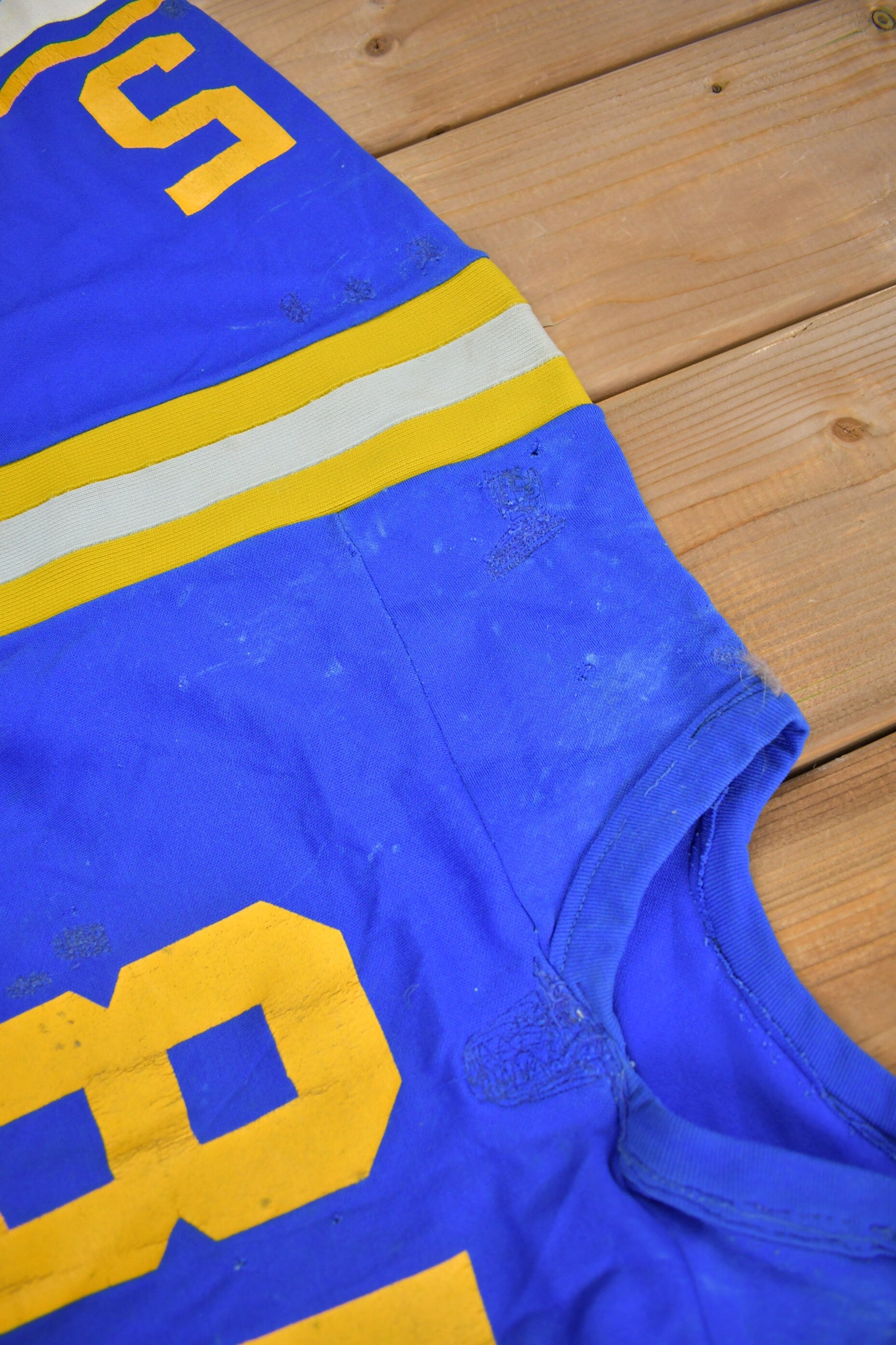 Vintage 1985 Russell Athletics Blank Football Jersey