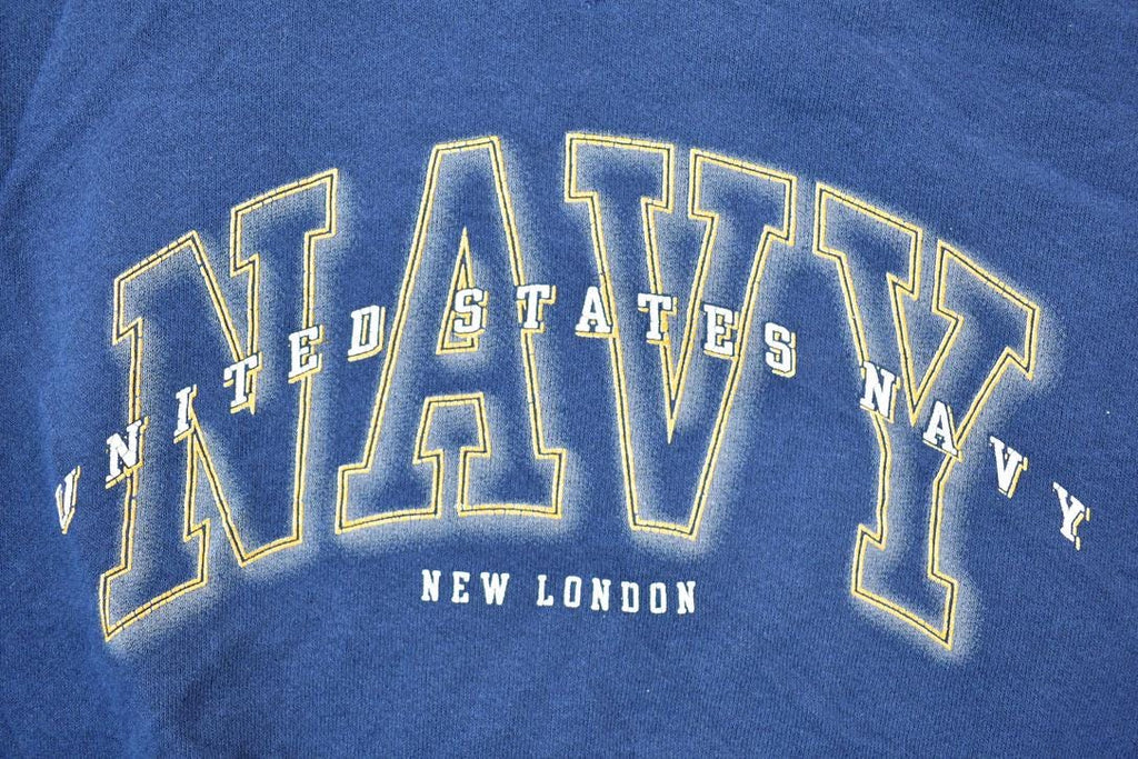 Vintage 1990s Navy United States New London Crewneck Sweatshirt