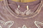 Women Vintage Vigoss Y2K T-Shirt / Vigoss Grunge Skull Print / Contrast Stitch / Internet Famous Clothing / Over Dyed / Y2K Bedazzled