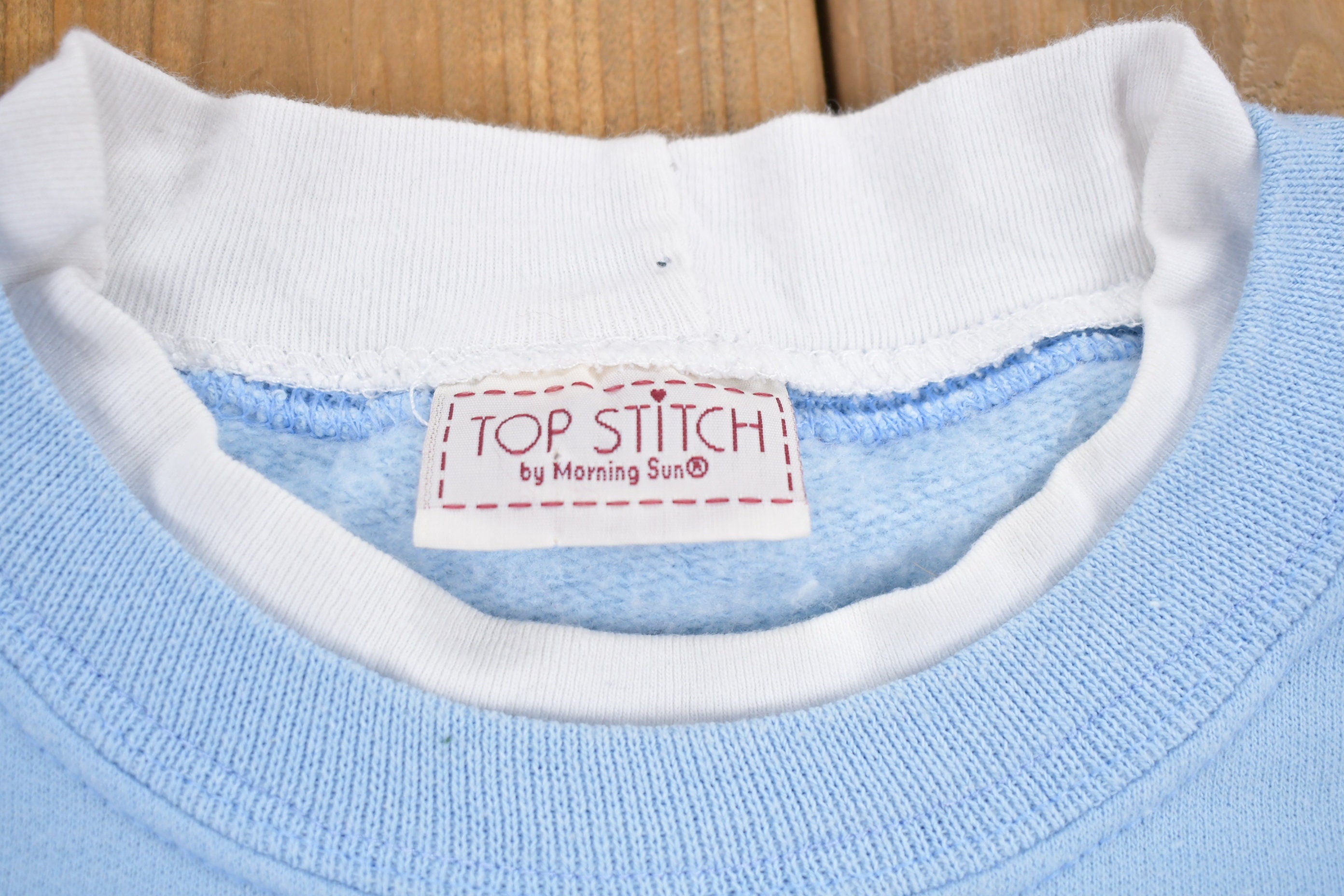 Vintage 1990s Morning Sun Top Stitch Floral Crewneck Sweater