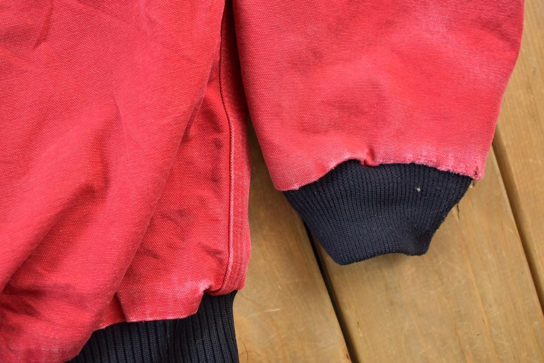 Vintage 2000s Distressed Carhartt Red Active Jacket Size L