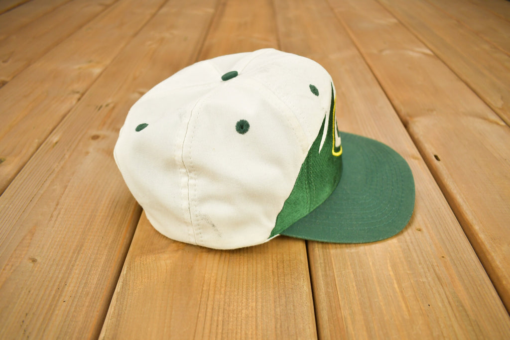 Vintage 1990s Green Bay Packers NFL Shark Tooth Snap Back Hat