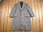 Vintage 1980s Wool Full Length Over Coat