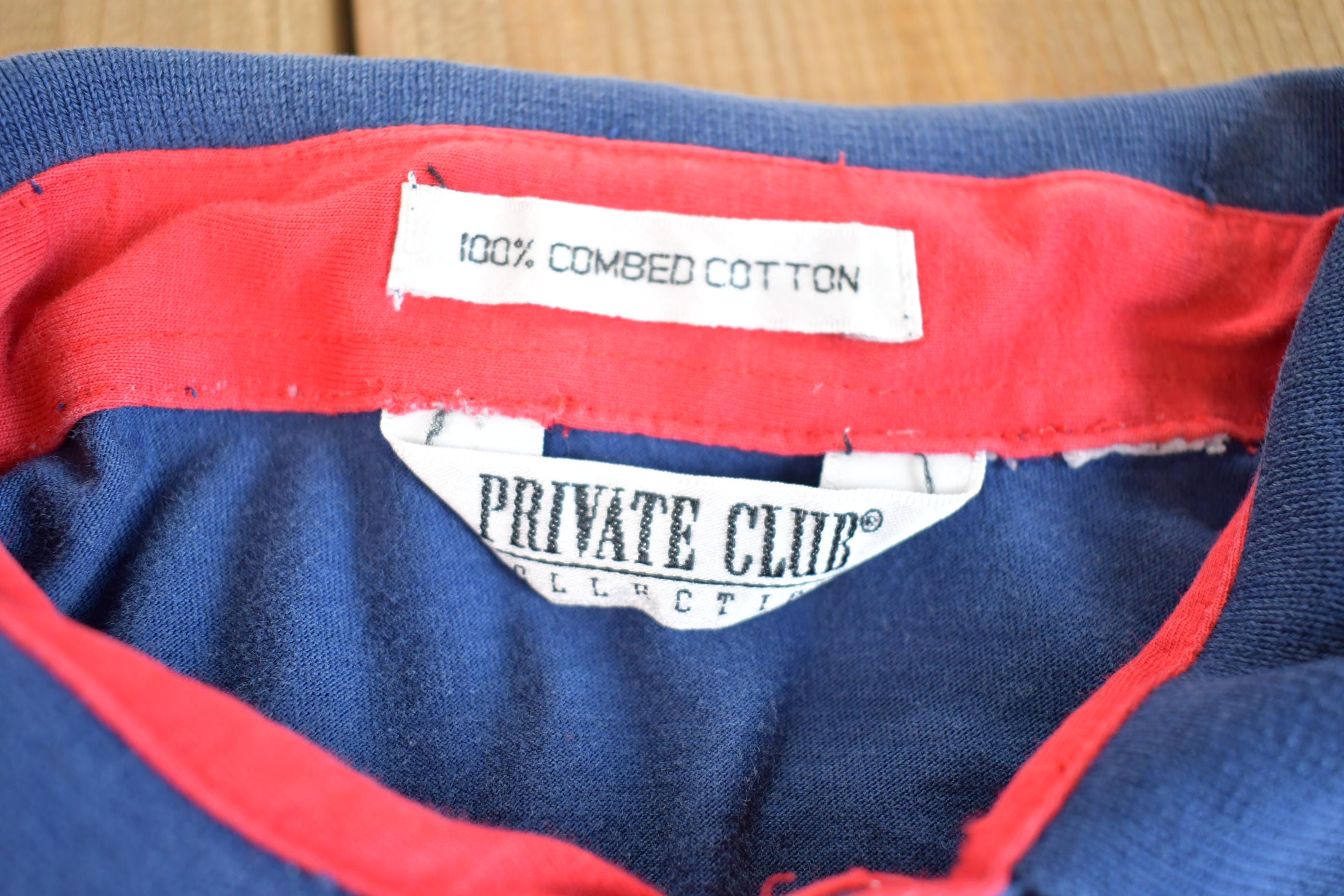 Vintage 1980s Private Club Collection Quarter Striped Golf Casual Button Up Shirt
