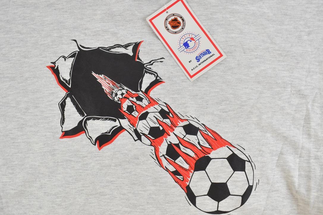 Vintage 1996 Deadstock Euro 96 Soccer Graphic T-Shirt