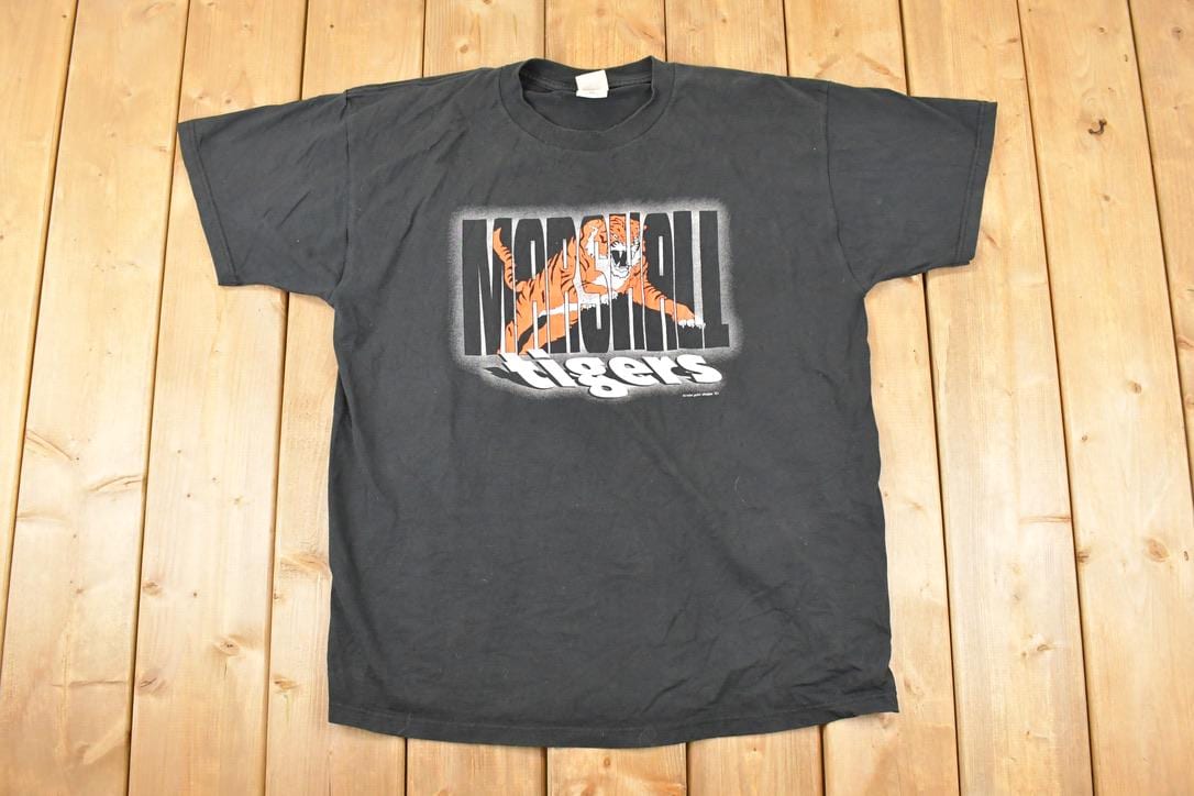 Vintage 2001 Marshall Tigers Collegiate T-Shirt Men's XL
