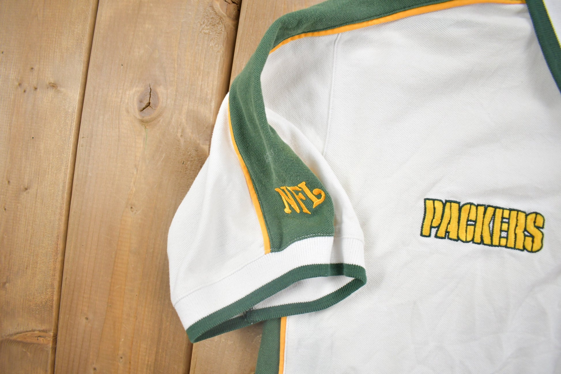 Vintage Y2K Green Bay Packers NFL Polo Shirt