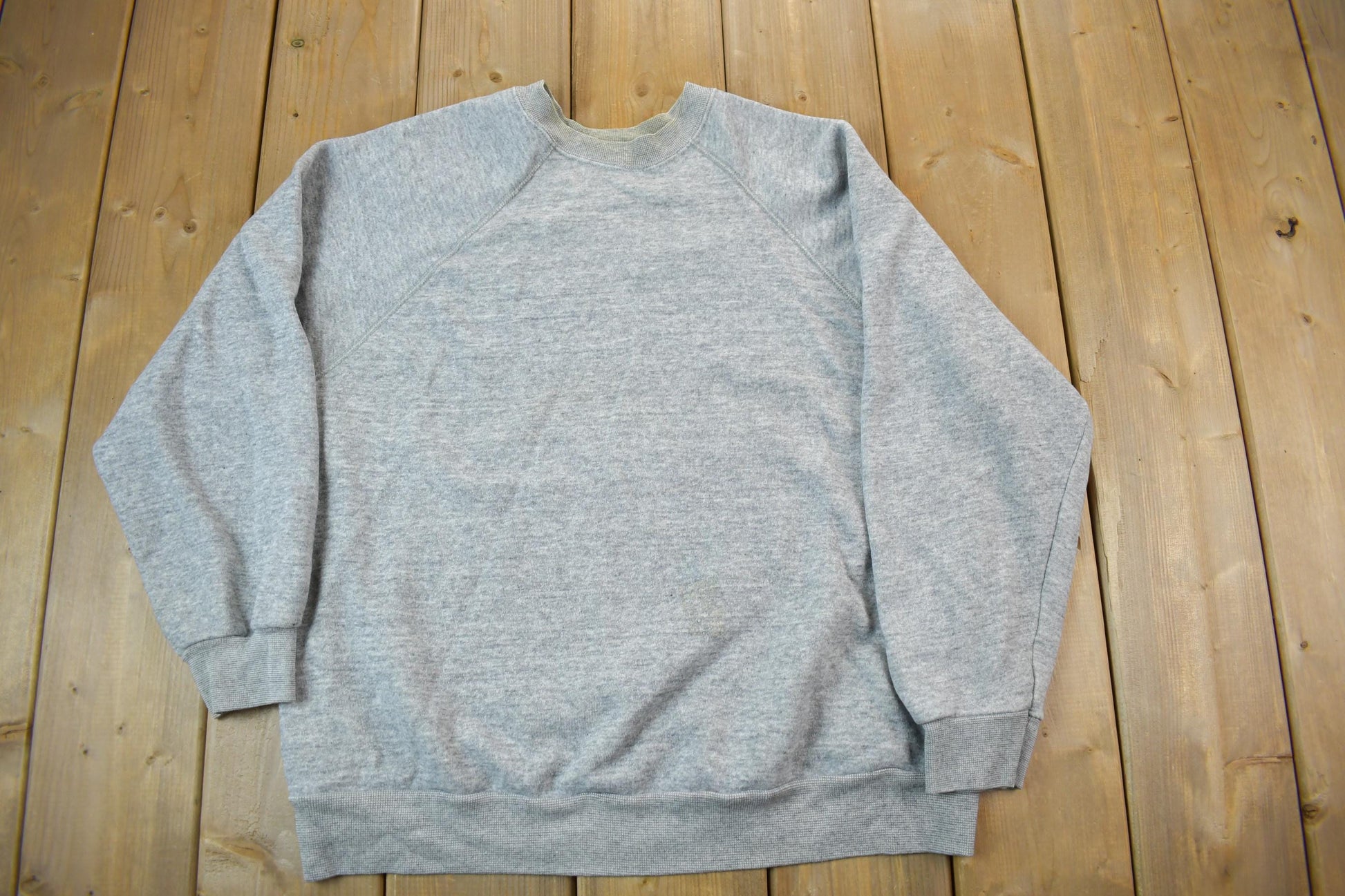 Vintage 1990s Blank Grey Crewneck Sweatshirt