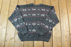 Vintage 1990s Great Canadian Rugged Wear Knit Crewneck Sweater