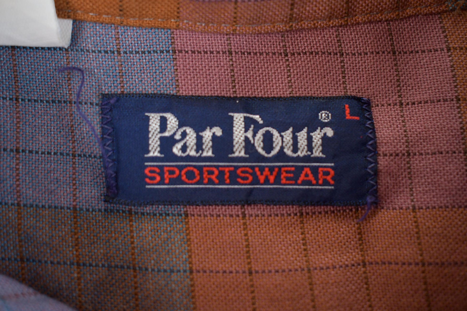 Vintage 1990s Par Four Sportswear Plaid Flannel Long Sleeve Button Up