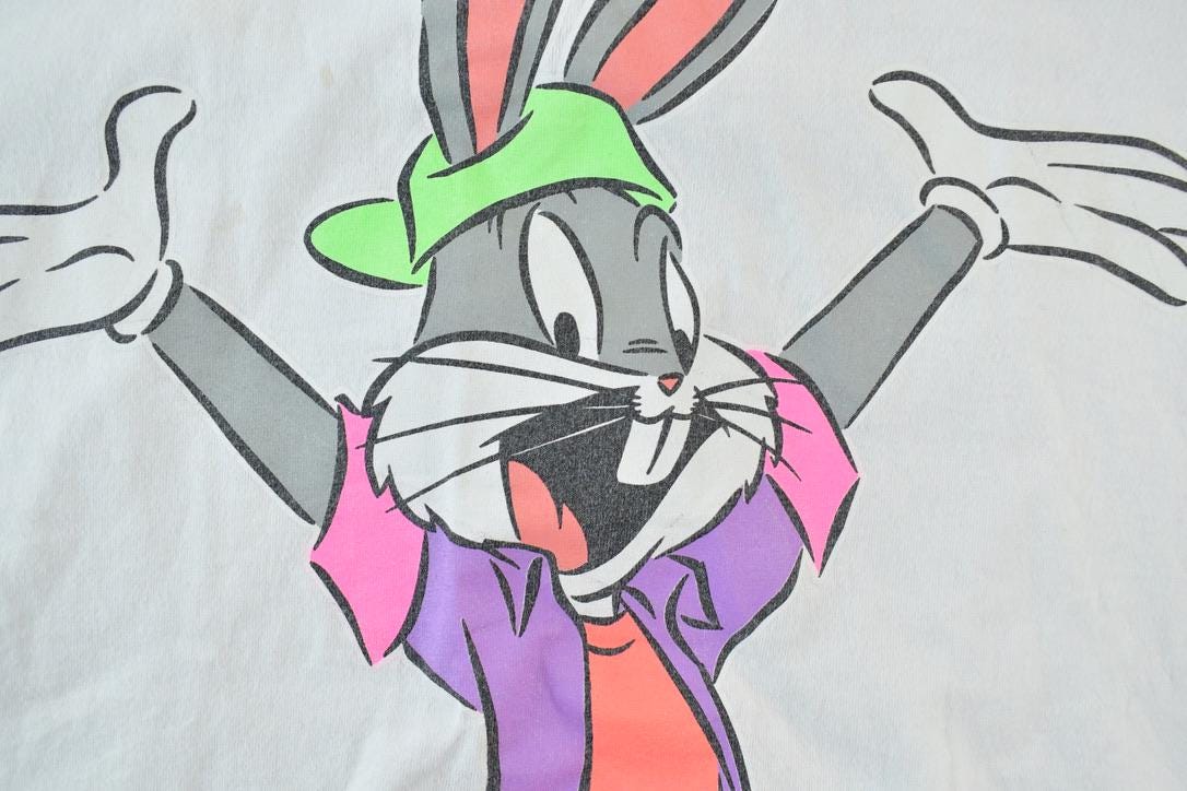Vintage 1990s Bugs Bunny Cartoon Promo T-Shirt