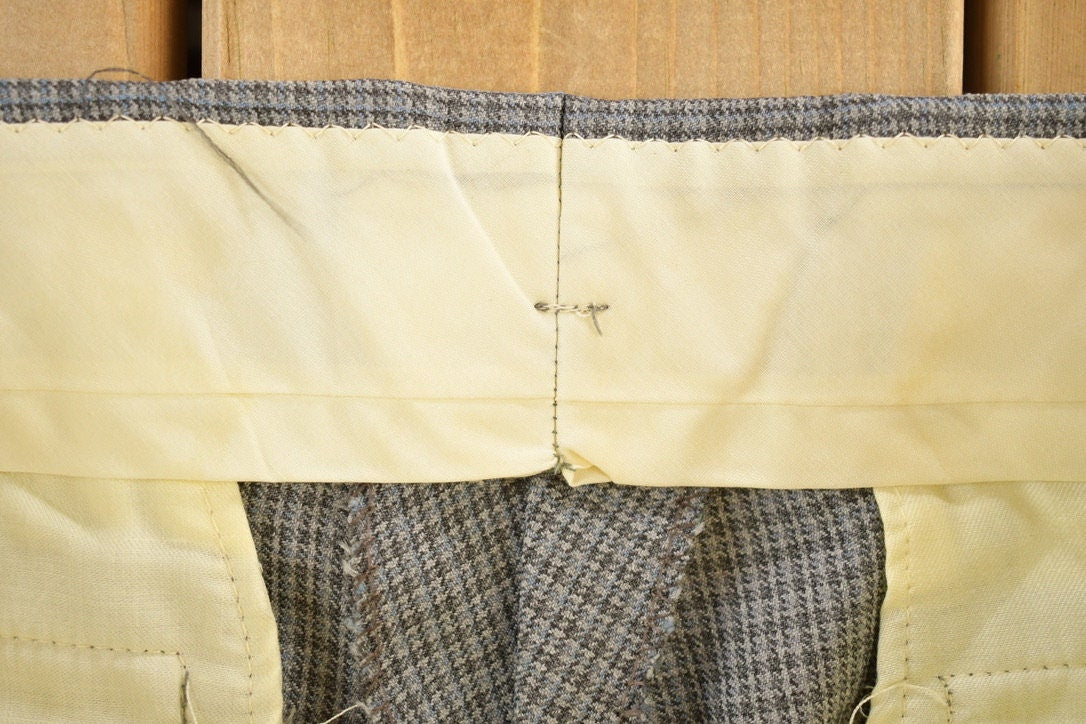 Vintage 1980s Striped Pattern Trousers Size 33 x 29.5