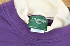 Vintage 1990s Minnesota Cute Embroidered M Double Collar Crew Neck Sweater
