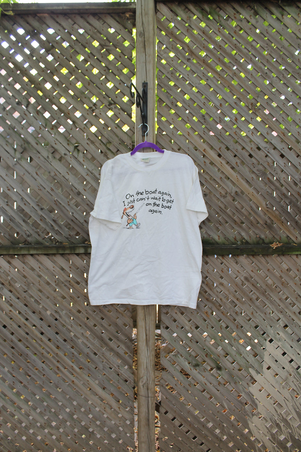 Vintage 1990s Fishing Theme T-Shirt