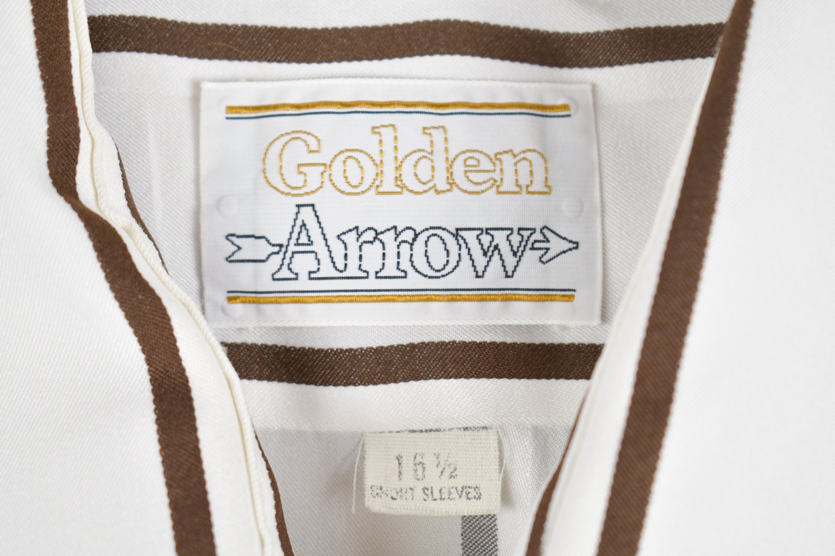 Vintage 1970s Golden Arrow Short Sleeve Button Up Shirt