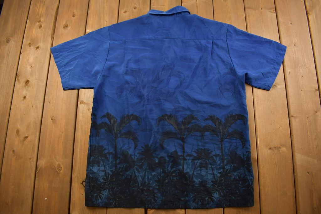 Vintage 1990s Extreme Gear Palm Trees Button Up Shirt