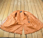 Vintage 1980s Wilson Suede & Leather Silk Lined Coat