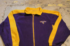 Vintage 1990s Minnesota Vikings NFL Full Zip Fleece Sweater