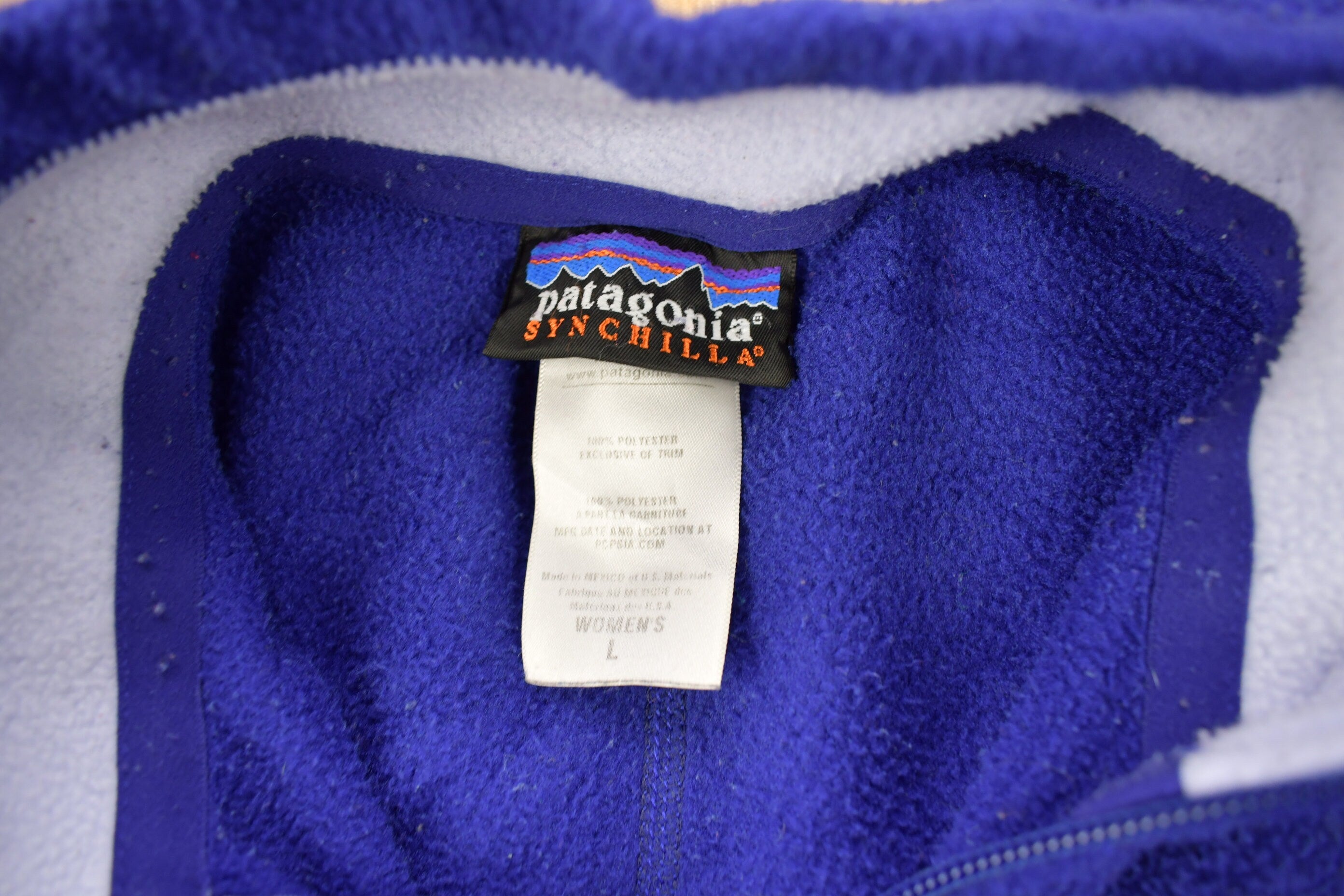 Vintage Y2K Patagonia Purple Half Zip Fleece Sweatshirt