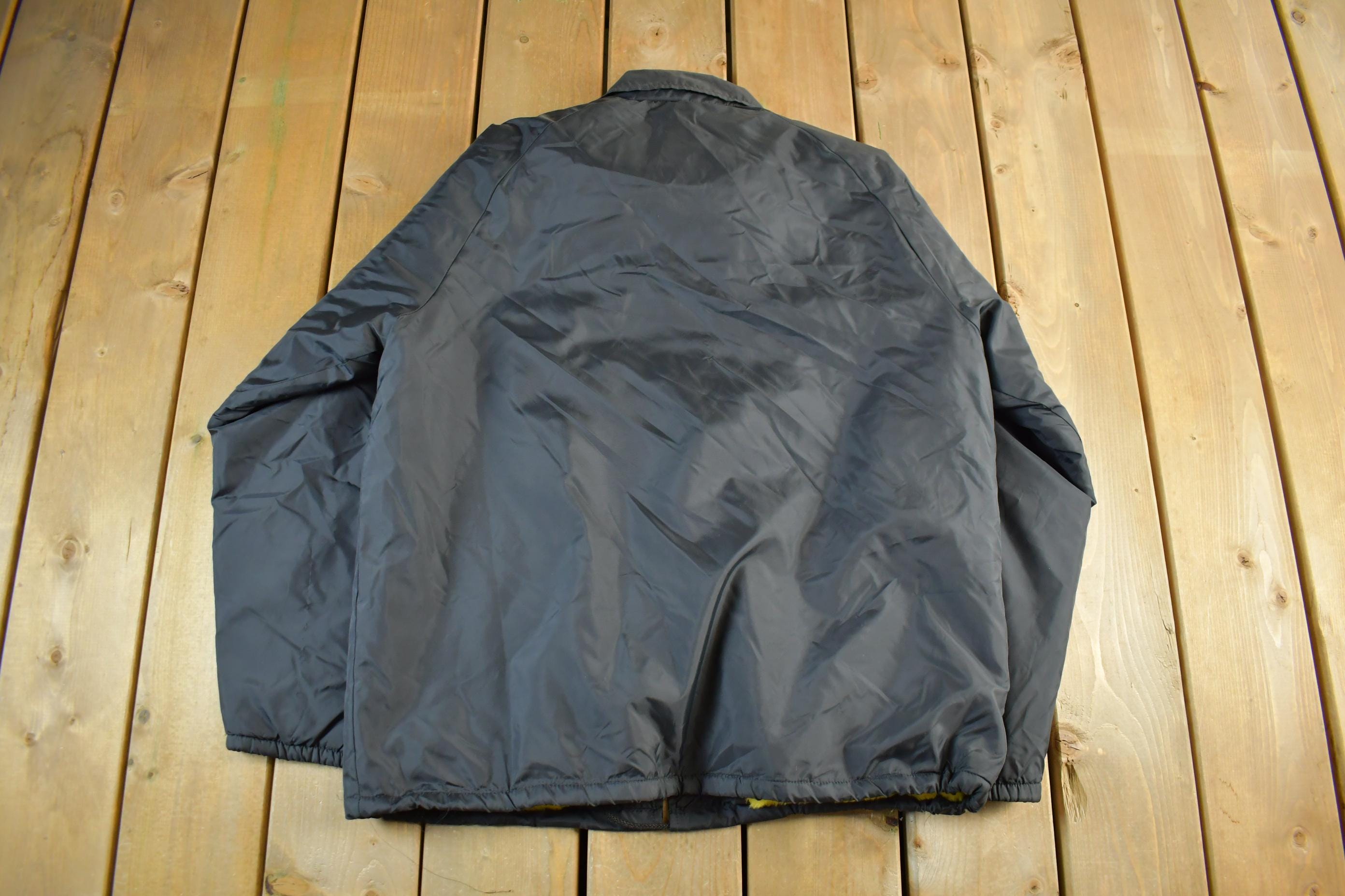 Vintage 1990s Pittsburgh Steelers Fleece Lined NFL Coaches Jacket