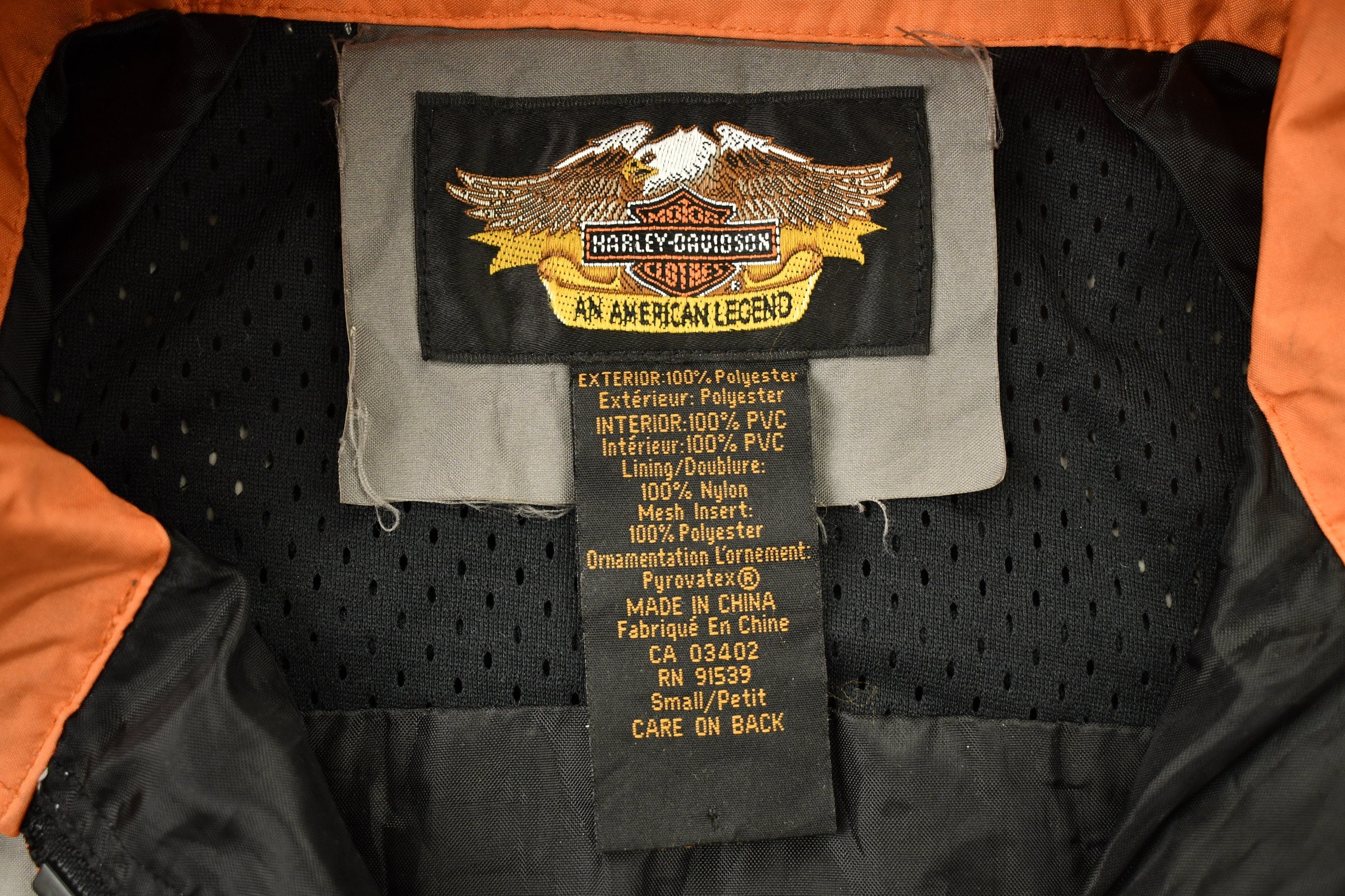 Vintage 1990s Harley Davidson Windbreaker Jacket