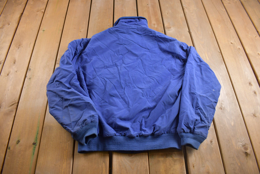 Vintage 1990s LL Bean Fleece Lined Three Season Warm Up Jacket
