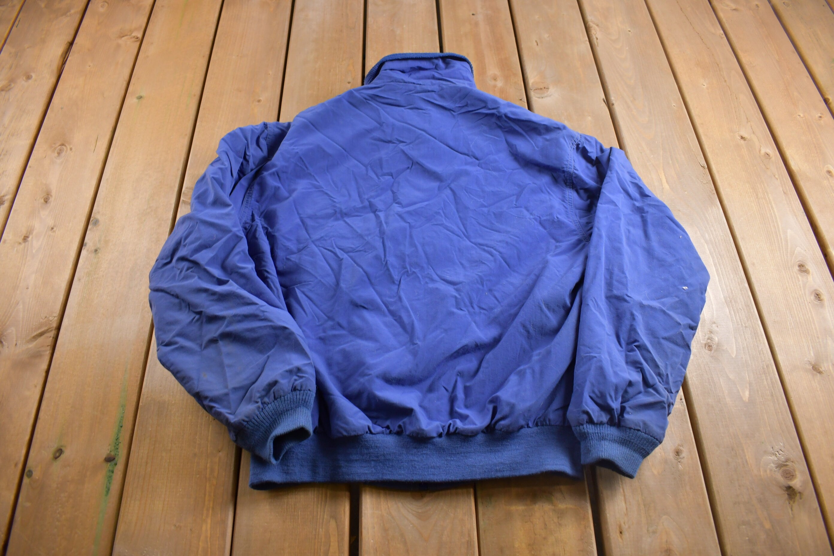 Vintage 1990s LL Bean Fleece Lined Three Season Warm Up Jacket