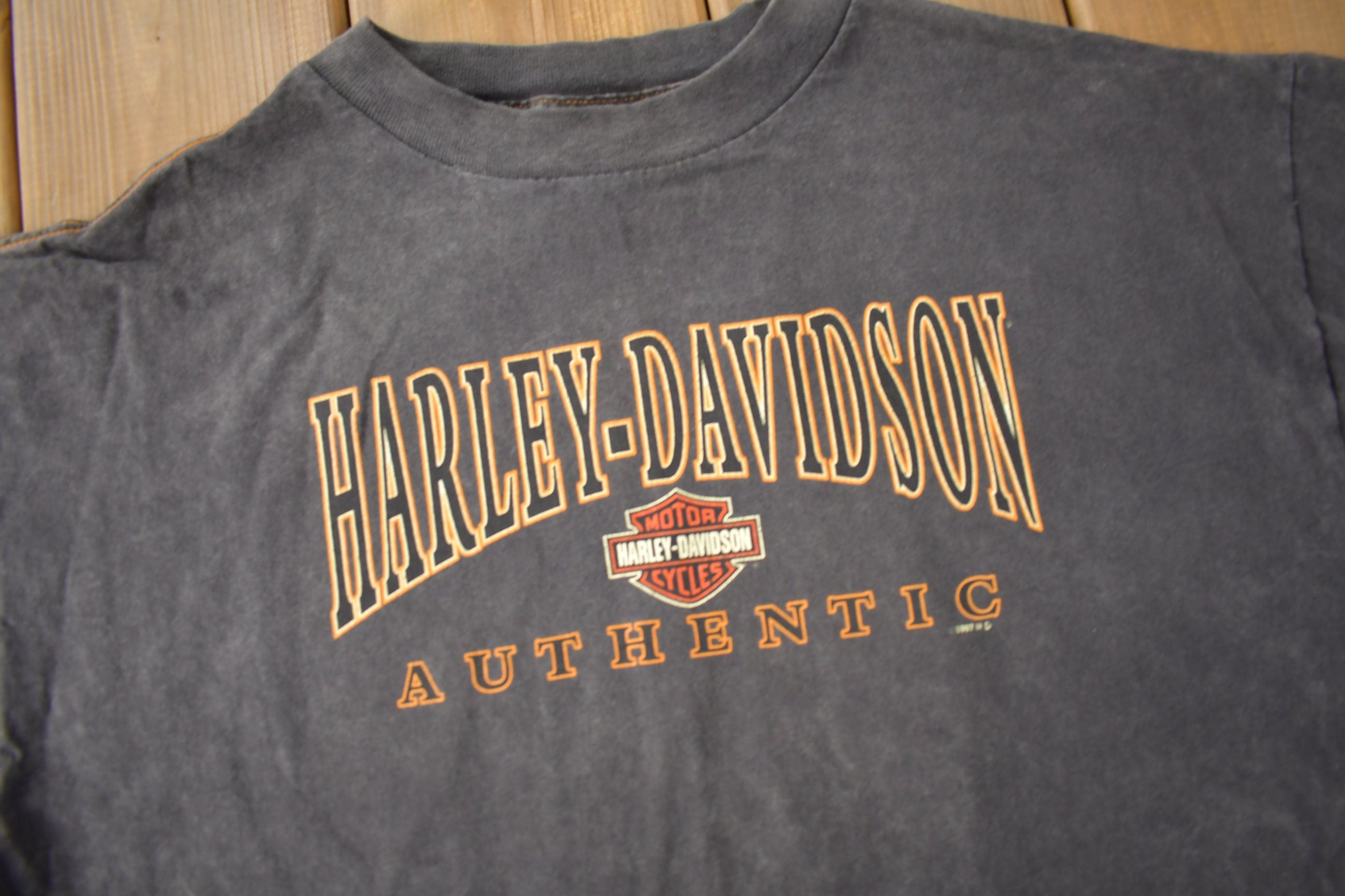 Vintage 1997 Buddy Stubbs Harley Davidson Phoenix Arizona Single Stitch Graphic T-Shirt Made In USA
