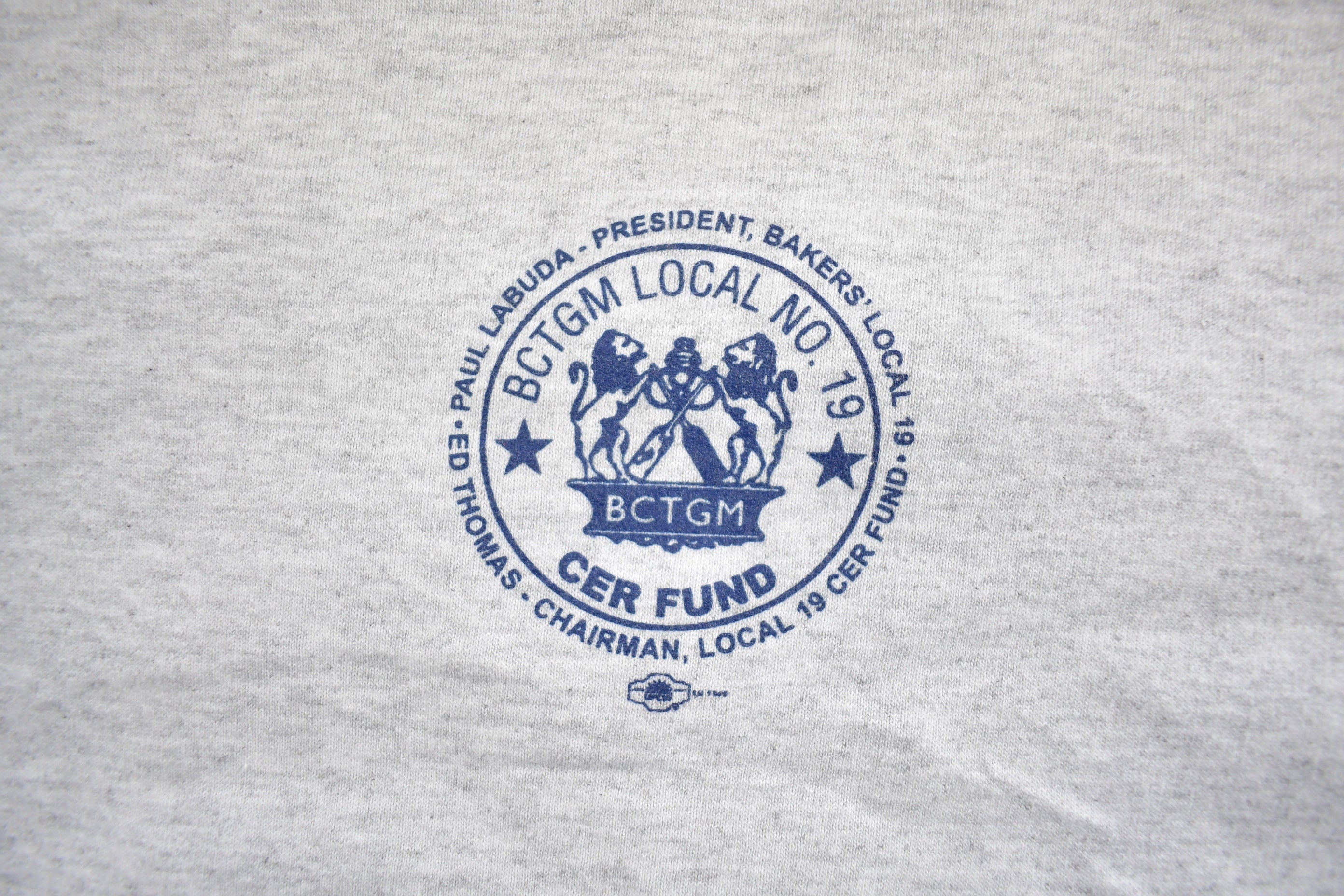 Vintage 1990s BCTGM Union Line University Crewneck Made In USA