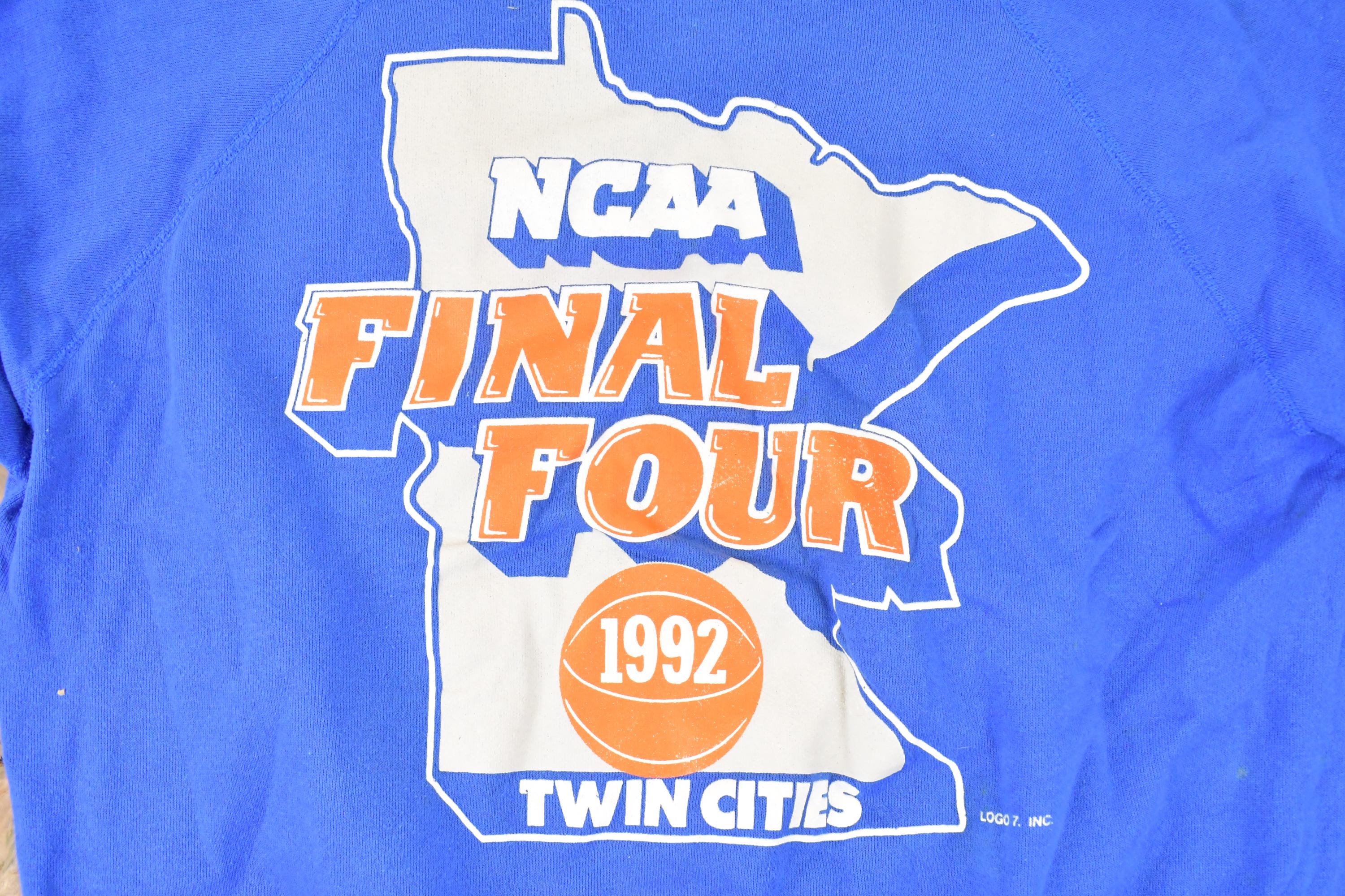 Vintage 1992 NCAA Final Four Basketball University Crewneck Sweater Mens L